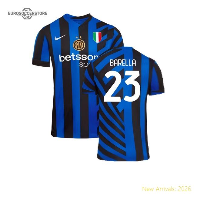 Inter Milan Calcio Barella Home Official Jersey Adidas Climacool