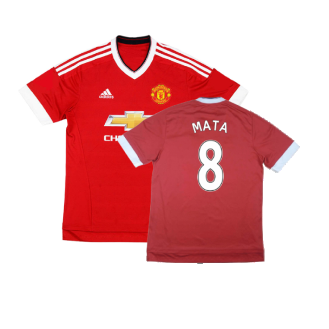 Manchester United 2015-16 Home Shirt (Excellent) (Mata 8)