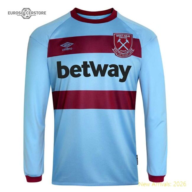 2020-2021 West Ham Long Sleeve Away Shirt (your Name) - Collectors Item