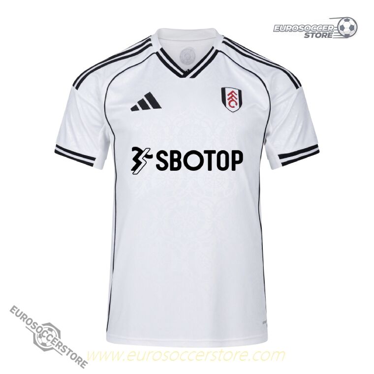 The home jersey of Fulham for the 25-26 season, featuring WILSON 8
