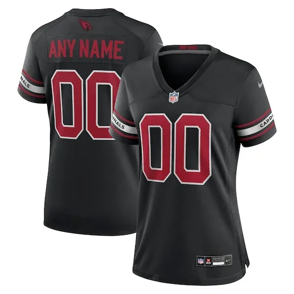 None Arizona Cardinals Game Jersey - Black | NFL Player Jersey