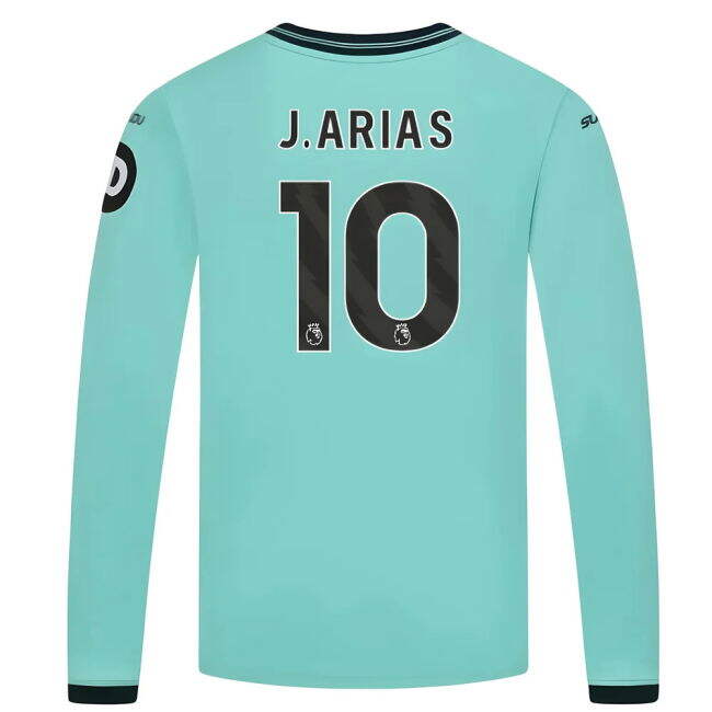 2025-2026 Wolves Long Sleeve Away Shirt (Kids) (J.Arias 10)