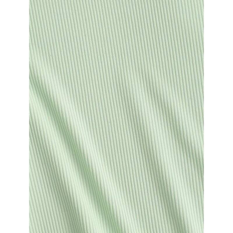 Ribbed V Notch Pastel Baby Tee FO4004