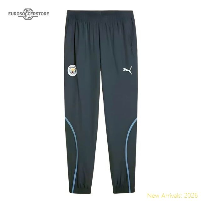 Premium 2024-2025 Man City Prematch Woven Pants (blue) - Premium