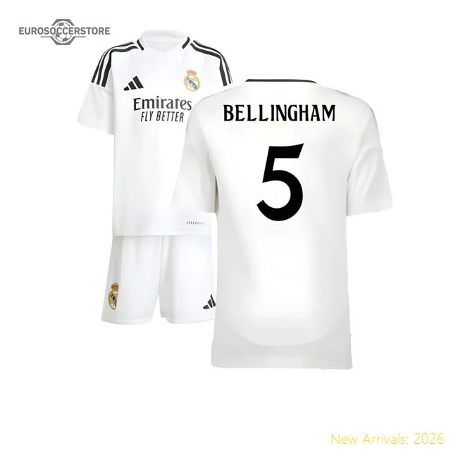 2024-2025 Real Madrid Home Mini Kit (bellingham 5) - English Prodigy