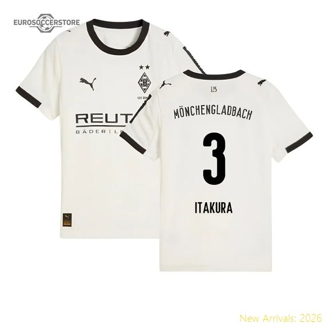 2025-2026 Borussia Mgb Home Shirt (kids) (itakura 3) - Official Design