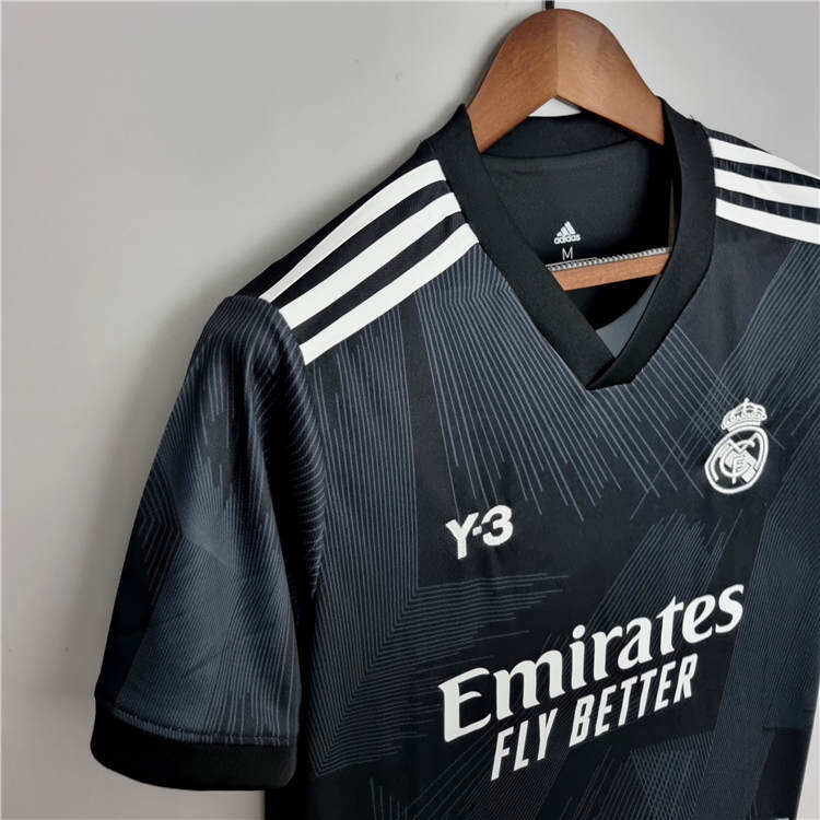 Real Madrid X Y3 2223 Black Soccer Jersey Football Shirt - Official