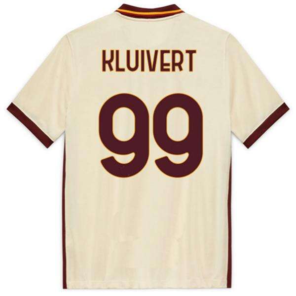 AS Roma 20-21 Away White 99 KLUIVERT Shirt - Official Replica 10175