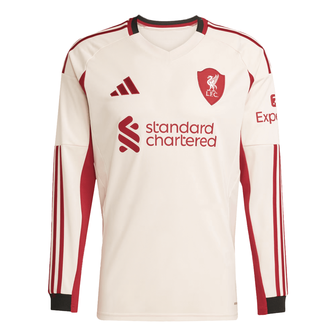 Liverpool Away Long Sleeve Soccer Jersey 2025/26