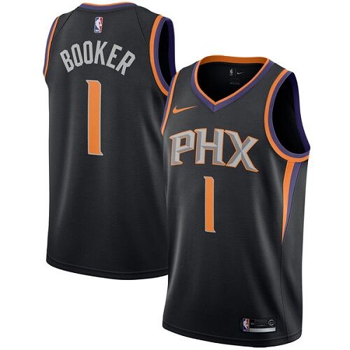 Suns #1 Devin Booker Performance 2024 Statement NBA Jersey - Black