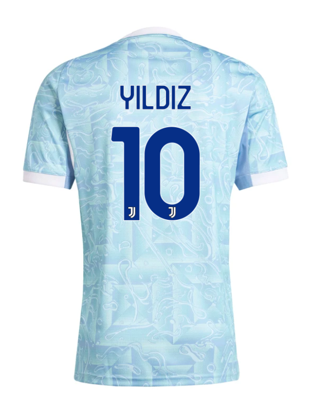 Away Jersey of Juventus Featuring YILDIZ 10 for the 25-26 Season