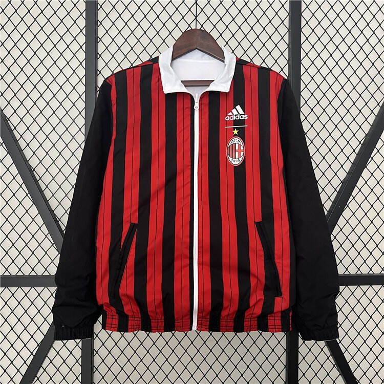 AC Milan 2425 Reversible Trench Jacket WhiteRed - Official Replica
