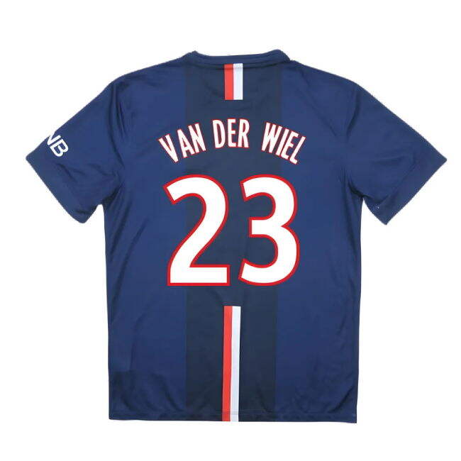 PSG 2014-15 Home Shirt ((Very Good) S) (Van Der Wiel 23)