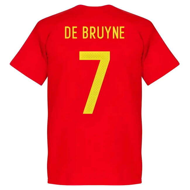 Belguim Kevin De Bruyne Team T-Shirt - Red