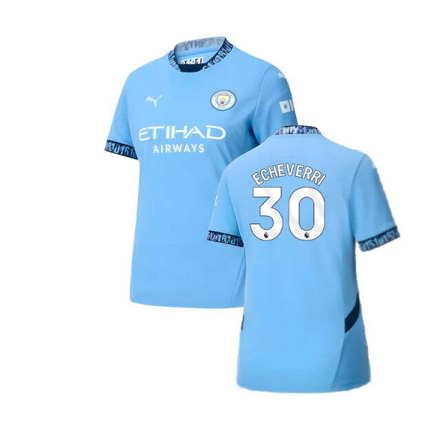 2024-2025 Man City Home Shirt (Womens) (Echeverri 30)