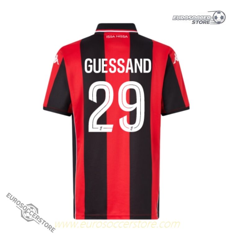 OGC Nice 25-26 Season Home GUESSAND 29 Football Jersey