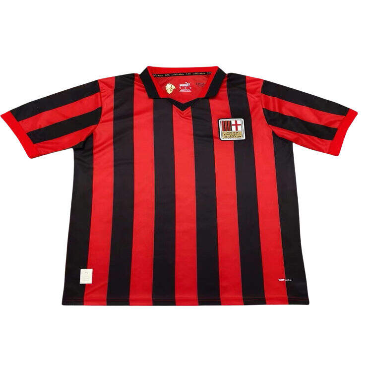 AC Milan 125th Anniversary Red Shirt - Short Sleeve - Official