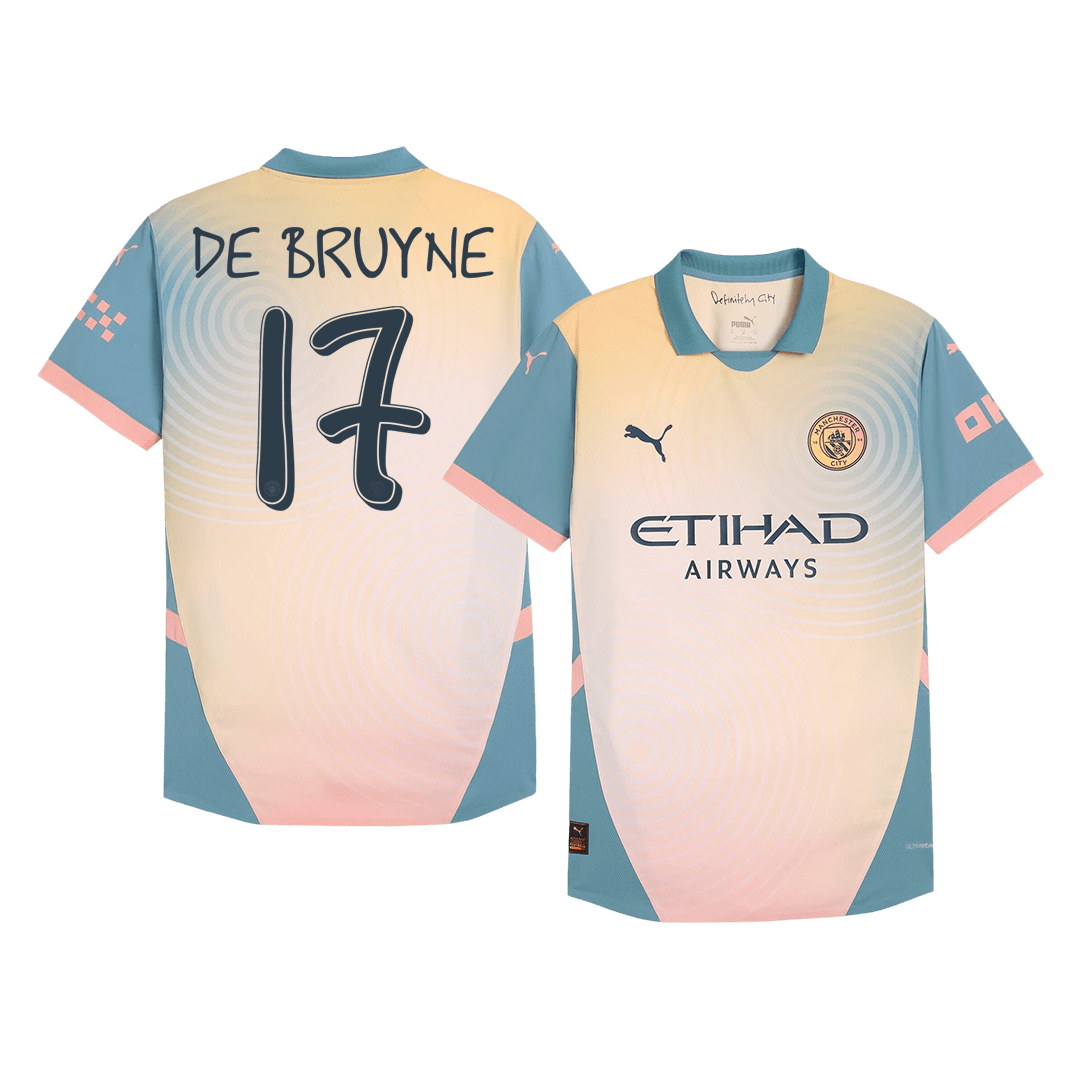 Player Version DE BRUYNE #17 Manchester City Fourth Away Soccer Jersey