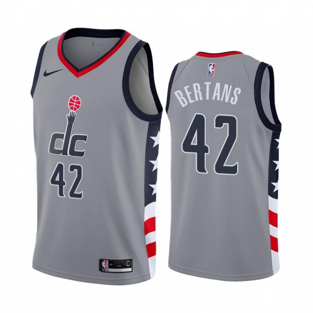 Premium Men's Washington Wizards #42 Davis None Basketball Jersey