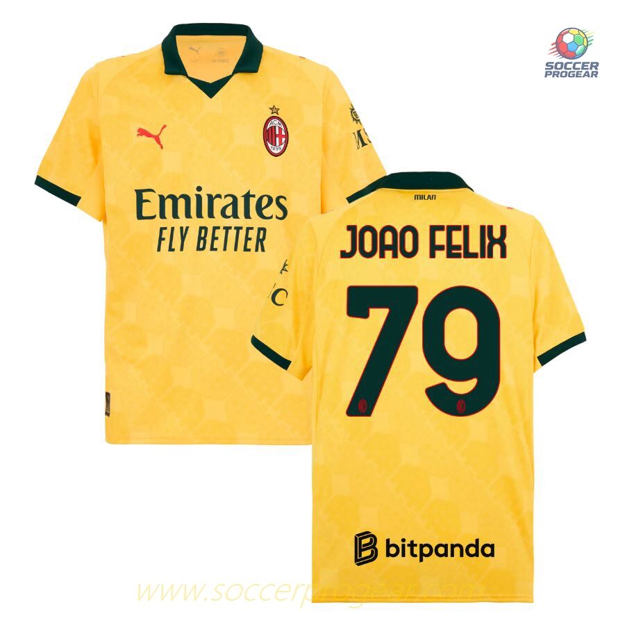 AC Milan Third Football Team Jersey 2025-26 Edition Joao Felix
