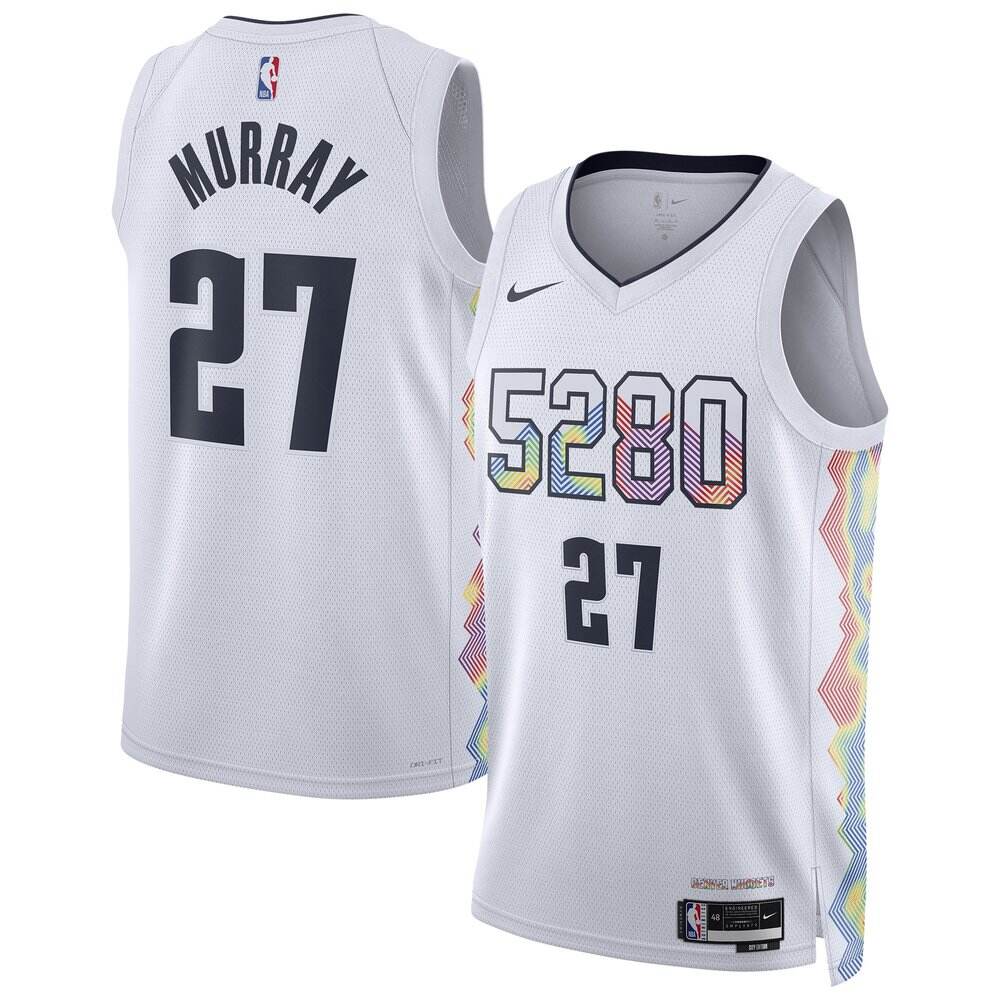 Premium Denver Nuggets White Jersey City Edition - Fan Favorite
