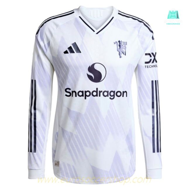 2025-2026 Man Utd Authentic Long Sleeve Away Shirt (Your Name)