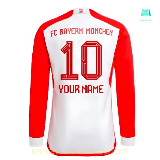 2023-2024 Bayern Munich Long Sleeve Home Shirt (Your Name)
