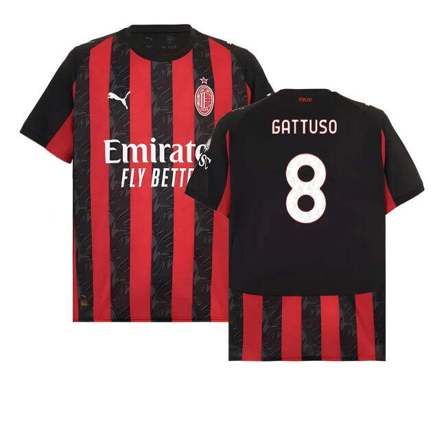 Player Issue Style AC Milan Home Professional Jersey 2025-2026