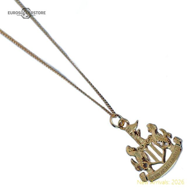 Outstanding Newcastle United Fc 18ct Gold Plated On Silver Pendant