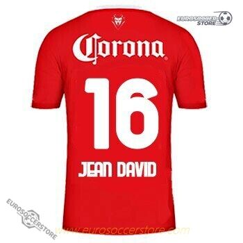 Toluca JEAN DAVID 16 Home Football Jersey for the 23-24 Season