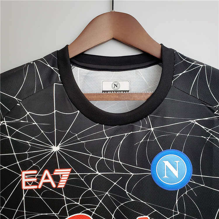 Napoli 21-22 Halloween Special Version Black Soccer Jersey Football