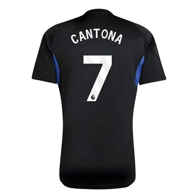 2025-2026 Man Utd EU Training Jersey (Black) - Kids (Cantona 7) - h...