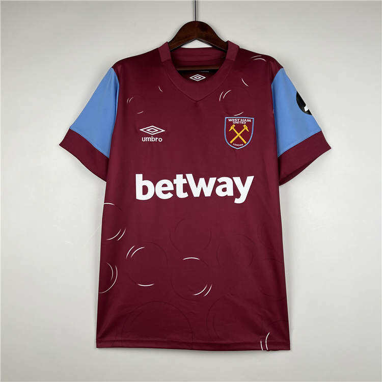 West Ham United 2324 Football Shirt Home Red Soccer Shirt - Official