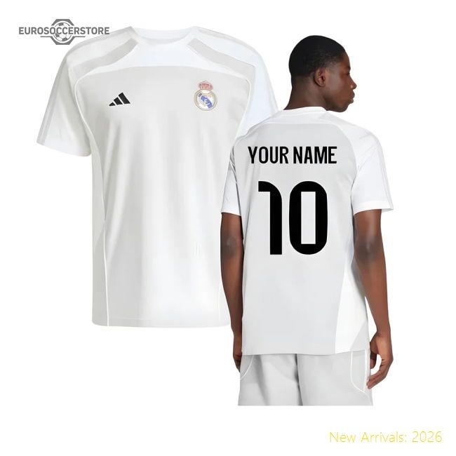 2025-2026 Real Madrid Ubp Tee (white) (your Name) - Fan Design