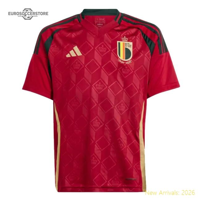 Belgium 2024-2025 Genuine Home Shirt - Slim Moisture-management