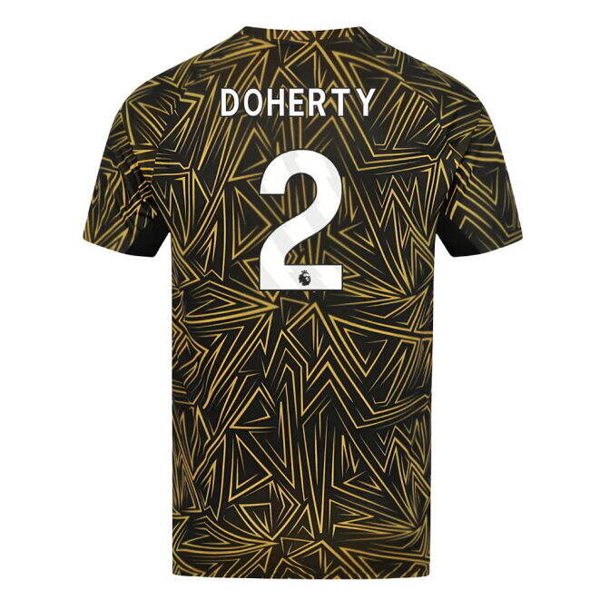 Trendy 2025-2026 Wolves Home Pre-Match Shirt (Black) (Doherty 2) fo...