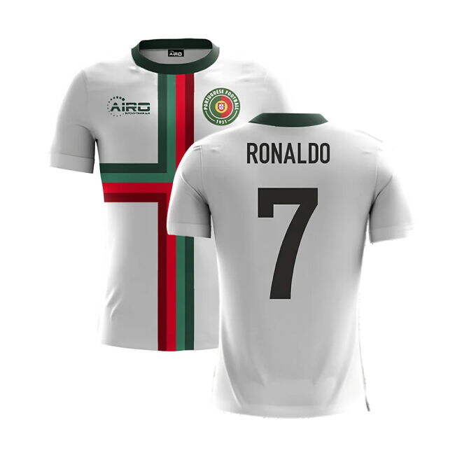 Ronaldo 7 Updated Lightweight Portugal Away Match Shirt (Kids)