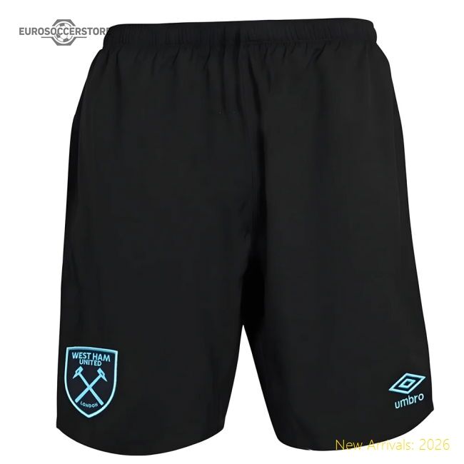 Authentic 2017-2018 West Ham Away Football Shorts (kids) - Premium