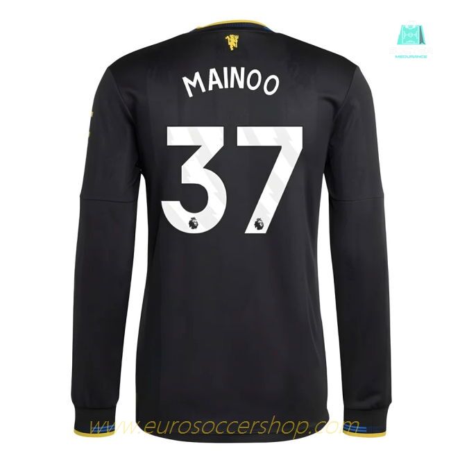 2025-2026 Man Utd Authentic Long Sleeve Third Shirt (Mainoo 37)