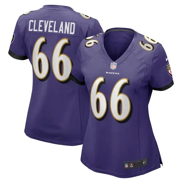 Baltimore Ravens Ben Cleveland Game Jersey - Purple | NFL Player Je...
