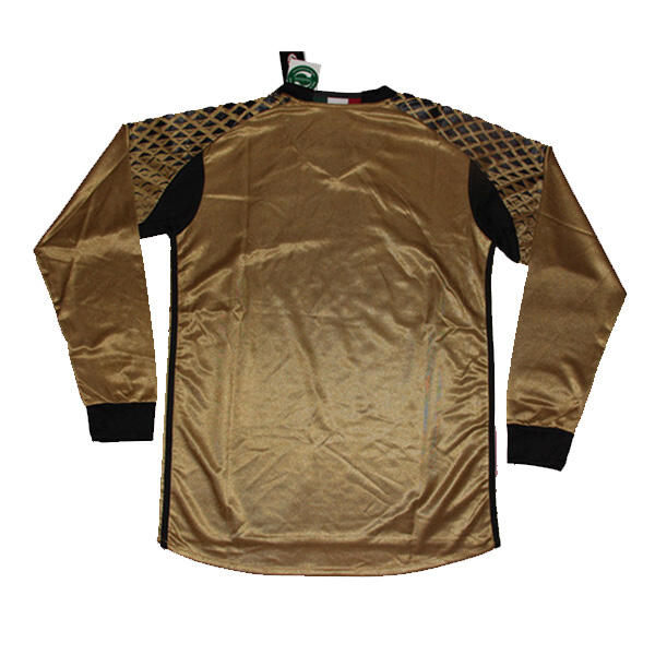 Moisture Wicking AC Milan Golden LS Goalkeeper 201617 Soccer Jersey
