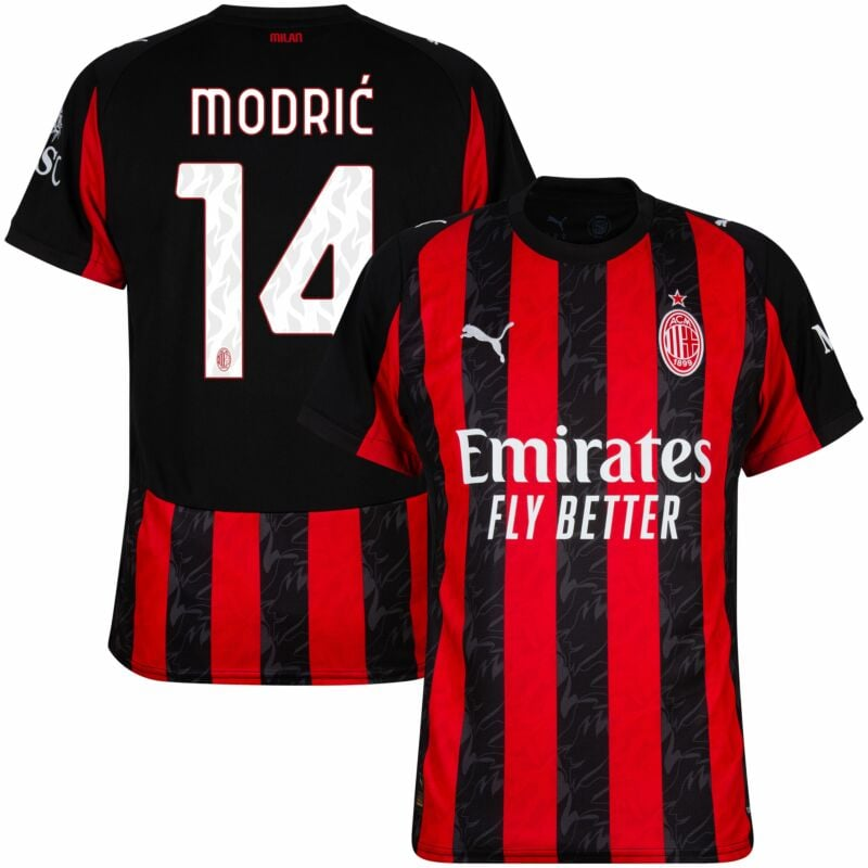AC Milan Home Shirt 14 Modric 202526 - Official Replica 9856