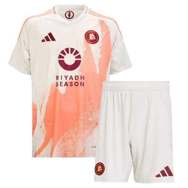 Kids AS Roma 2425 Away Kit ShirtShorts - Official Replica 18787