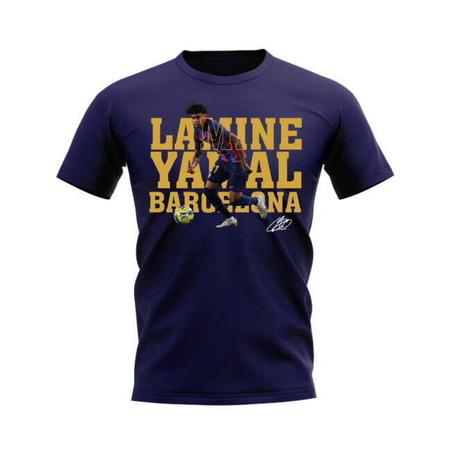 Lamine Yamal Barcelona Player Tee (Navy)