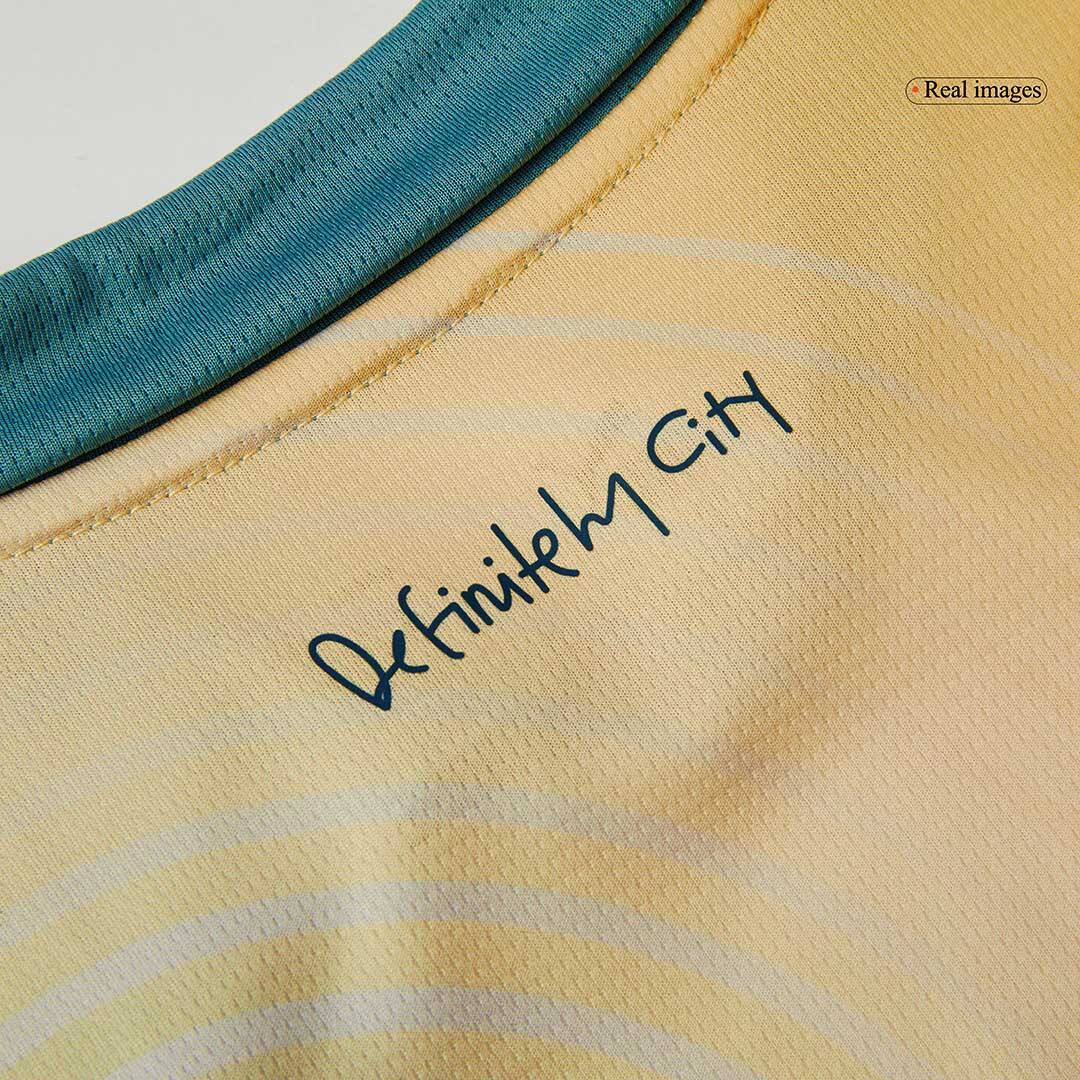 Manchester City Fourth Away Kids Soccer Jerseys Kit- Definitely City (UCL)