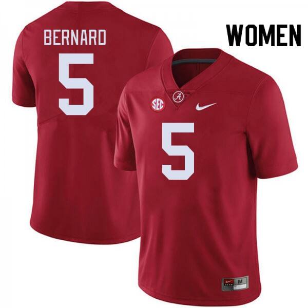 Women Alabama Crimson Tide #5 Germie Bernard Elite Football Jersey