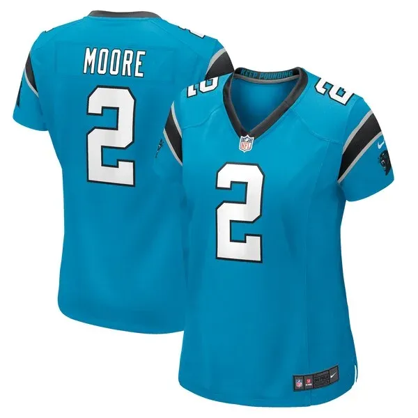 None Moore Carolina Game Jersey - Blue | NFL Player Jersey | NFL Footb