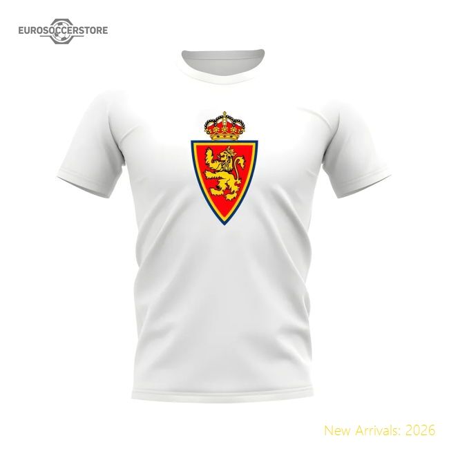 Real Zaragoza Badge T-shirt (white) - Competitive Price