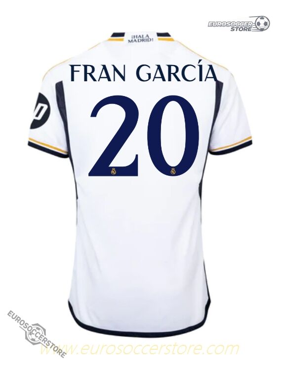 Fran García's 20 Home Jersey for Real Madrid in the 23-24 Season