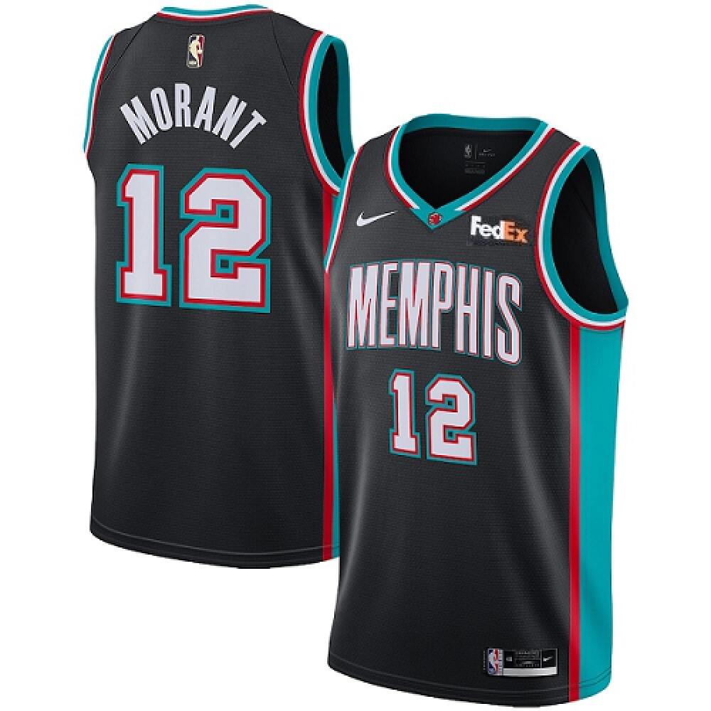 Contemporary Men's Memphis Grizzlies #12 Ja Black Basketball Jersey